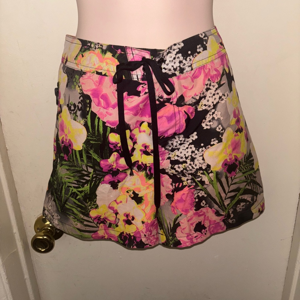 Fila. Sport Pink and Yellow Floral Shorts. Size 10